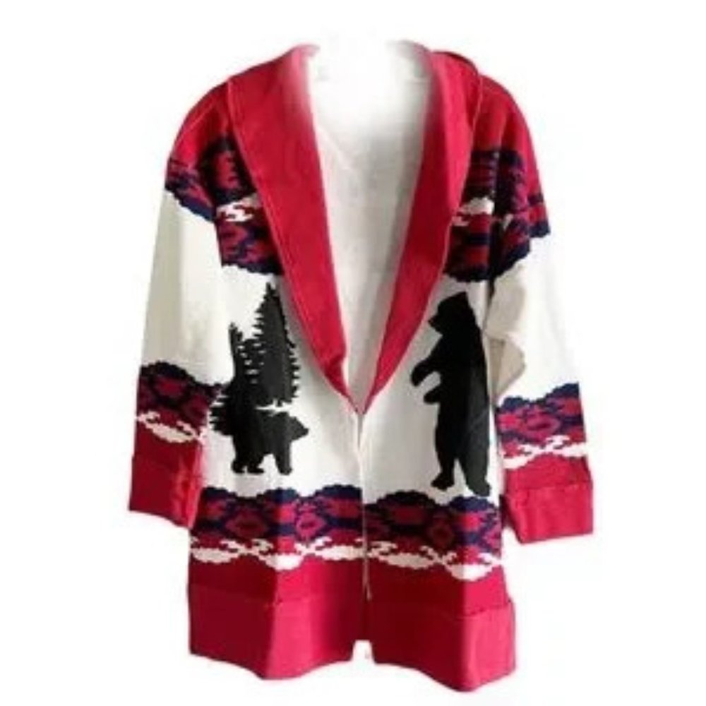 68% OFF Nwt Free People Movement All Team Cardigan Red, White, Blue tones MEDIUM